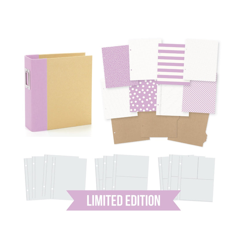 Simple Stories 6x8 Sn@p Binder Limited Edition - Lilac