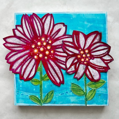 TCW Stencil 6x6 - Tangled Flora