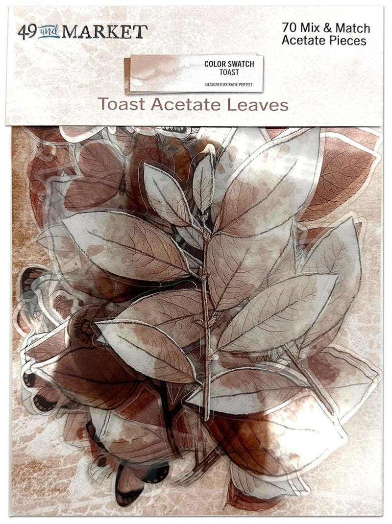 Color Swatch Toast Acetate Leaves