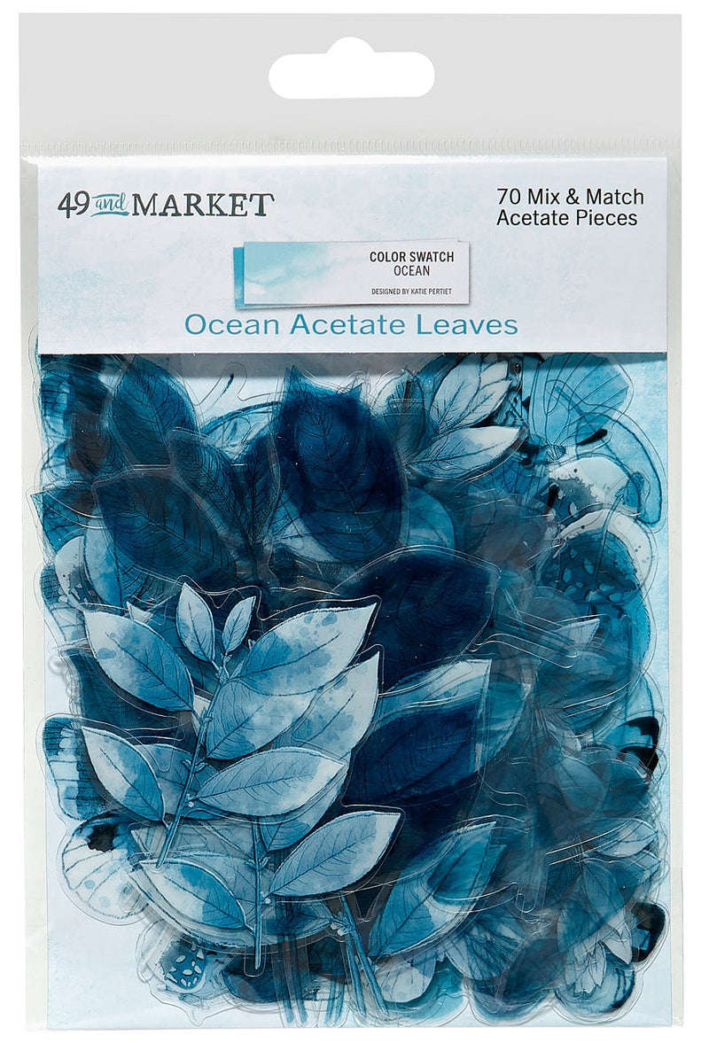 Color Swatch Ocean Acetate Leaves