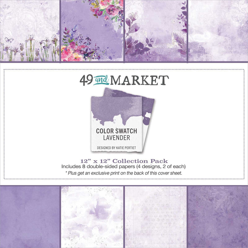 Color Swatch Lavender 12x12 Collection Pack