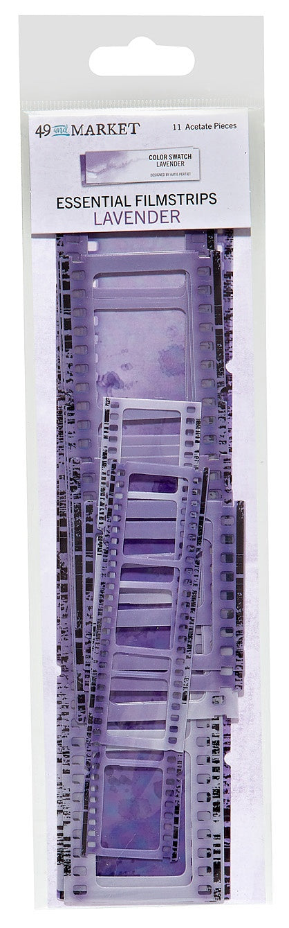 Color Swatch Lavender Acetate Filmstrips