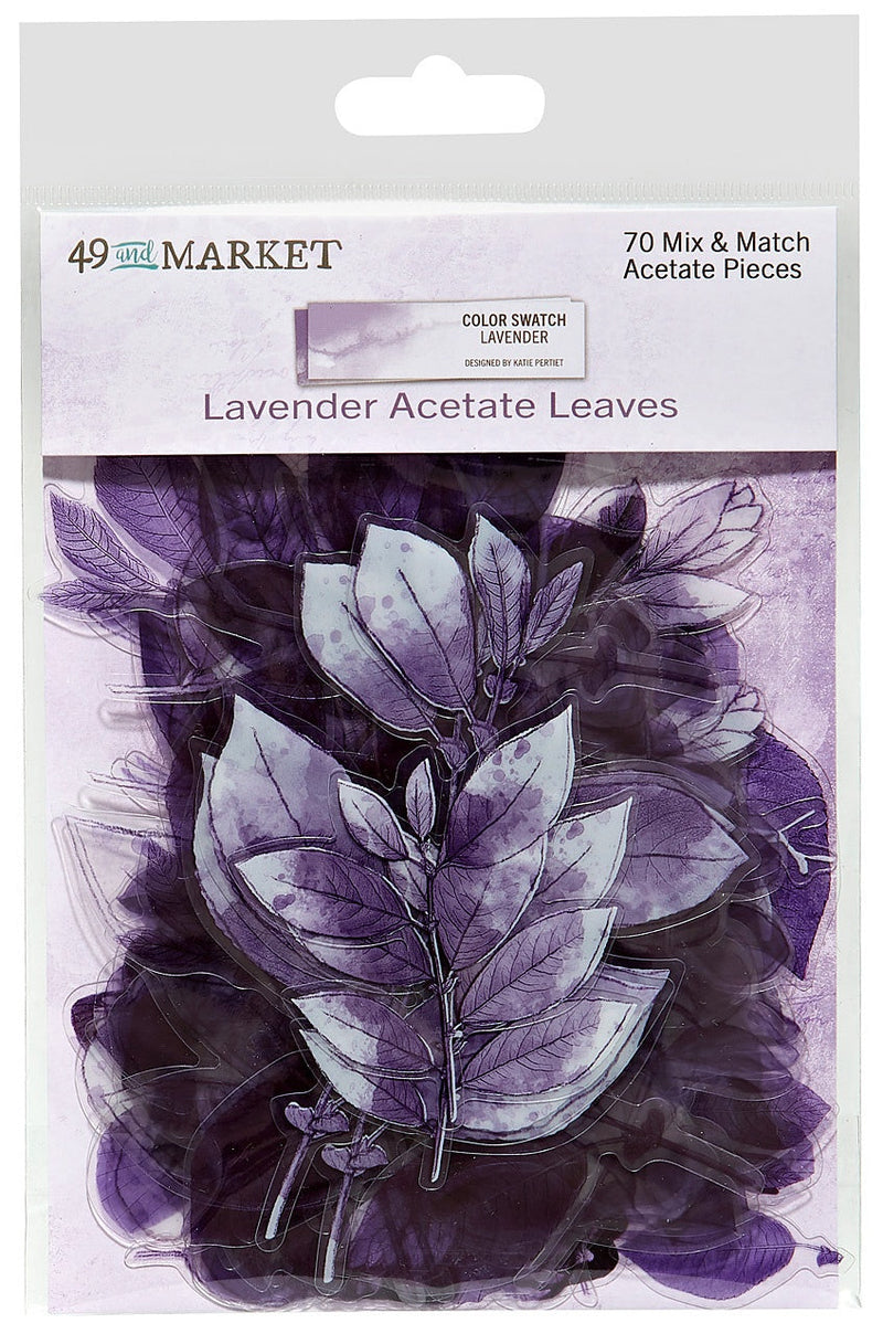 Color Swatch Lavender Acetate Leaves