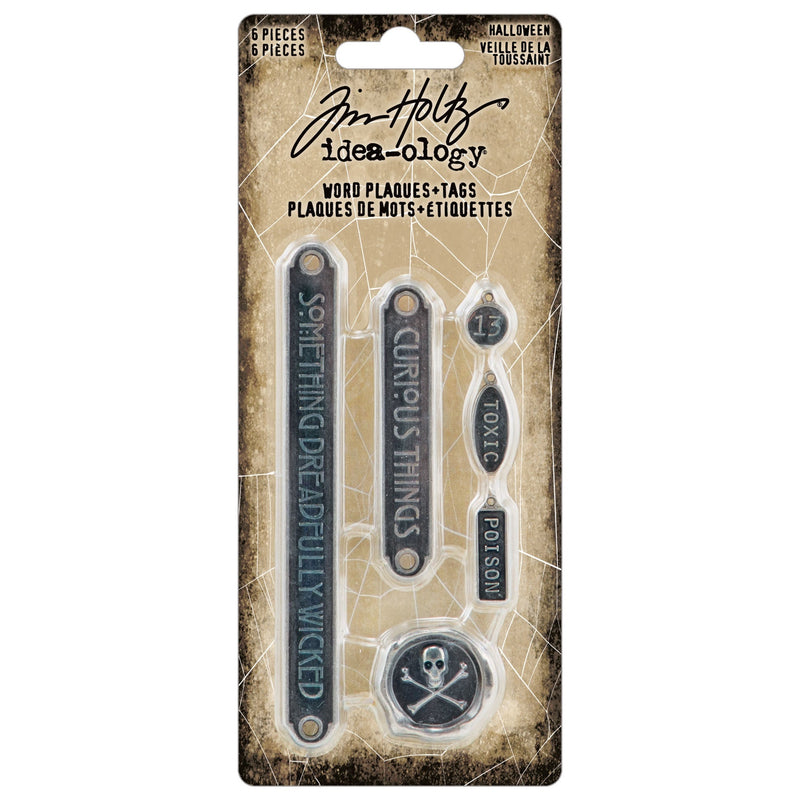 Tim Holtz Idea-ology Halloween Word Plaques & Tags