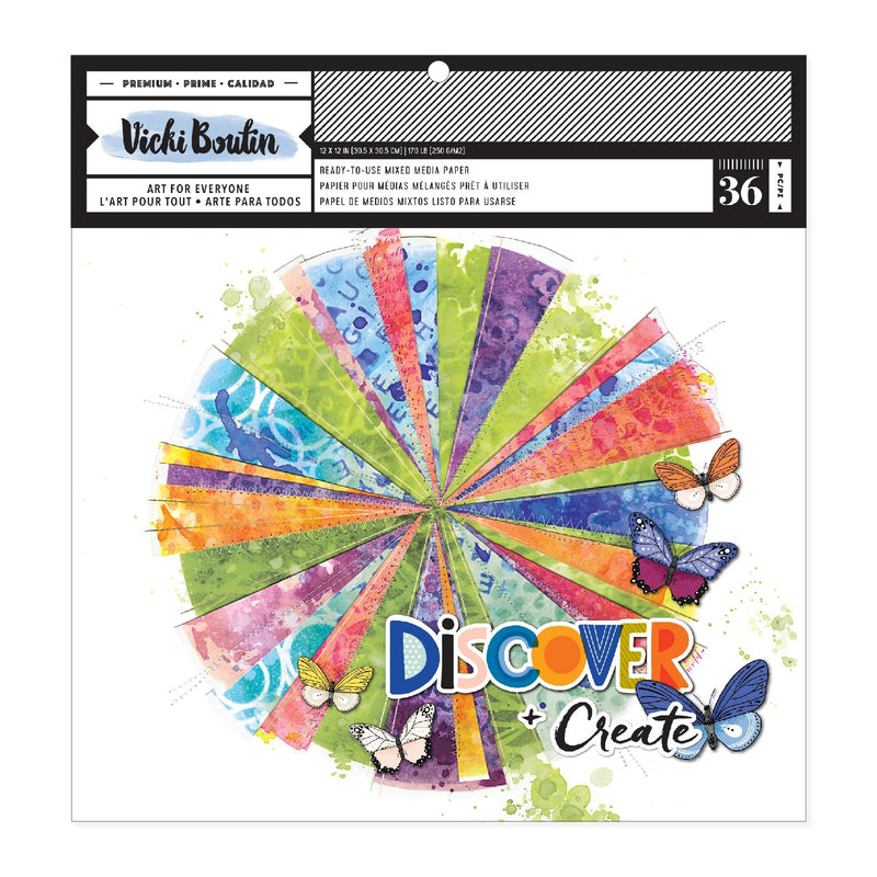 Discover + Create 12x12 Backgrounds Paper Pad