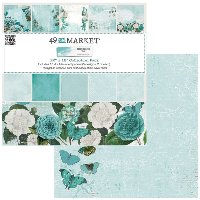 Color Swatch Teal 12x12 Collection Pack