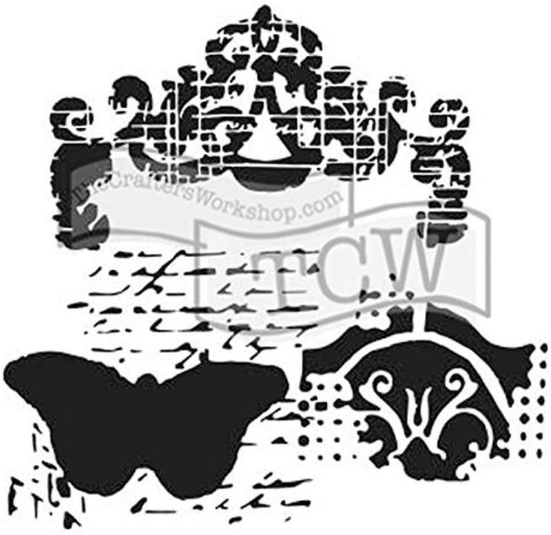 TCW Stencil 12x12 - Regal Butterfly