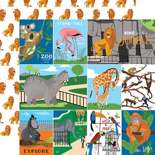 Zoo Adventure Multi Journaling Cards