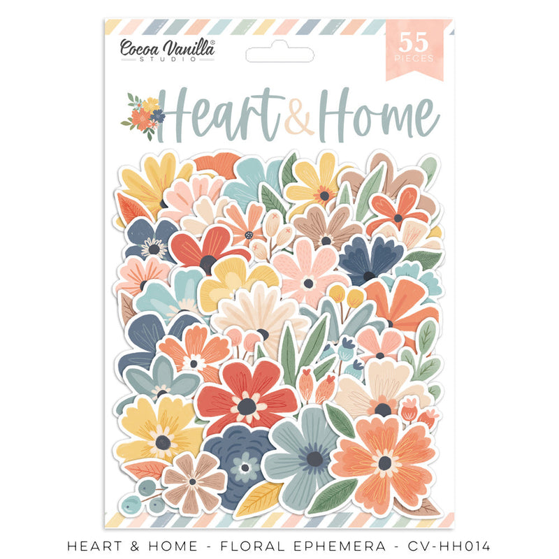 Heart & Home Die Cut Floral Ephemera