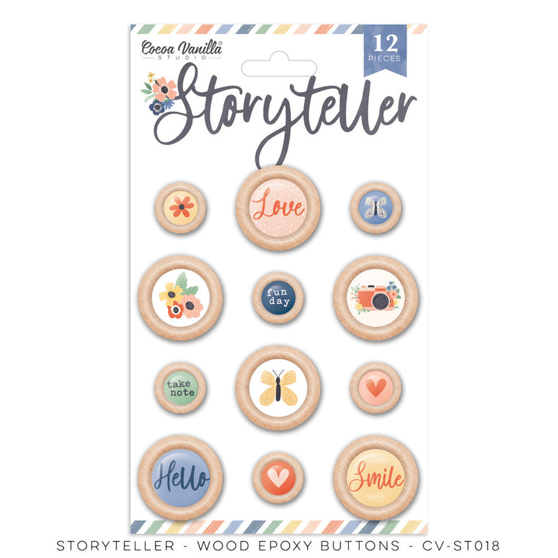 Storyteller Wood Epoxy Buttons
