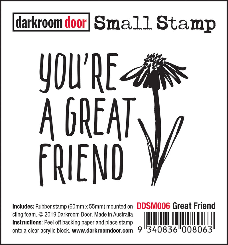Darkroom Door Small Stamp Great Friend