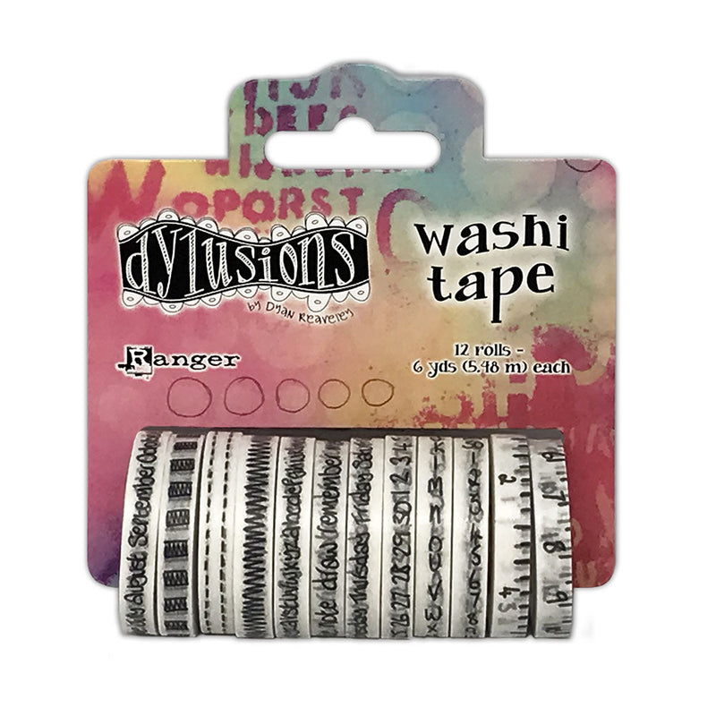 Dylusions Washi Tape Set - White