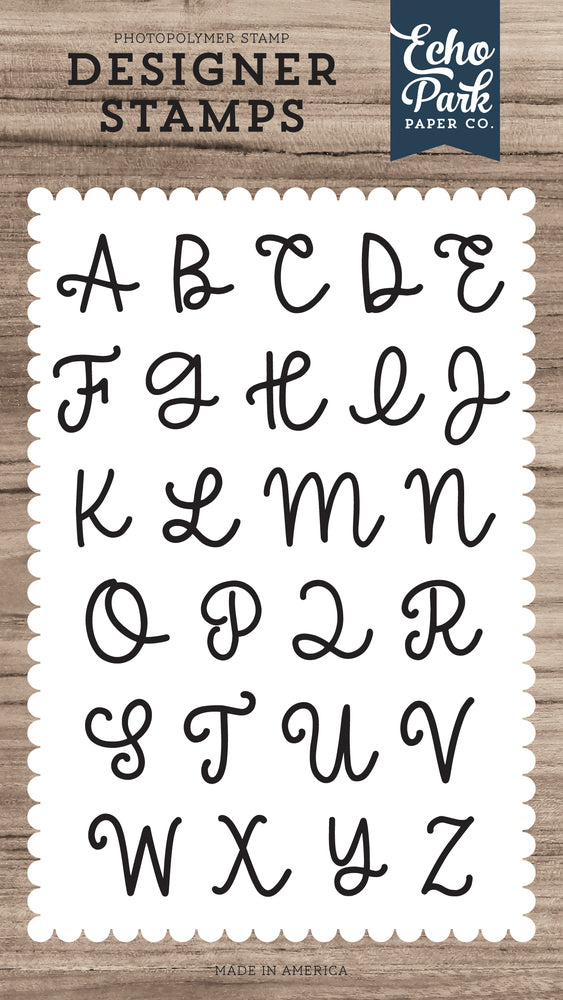 Echo Park Clear Alphabet Stamp Set - Sadie Uppercase