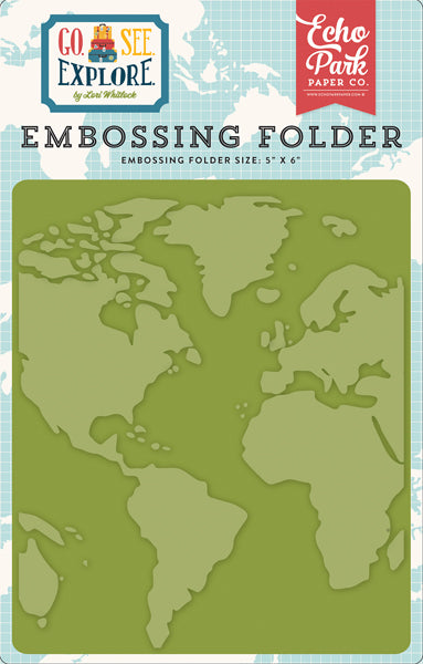 Echo Park Embossing Folder - Around the World