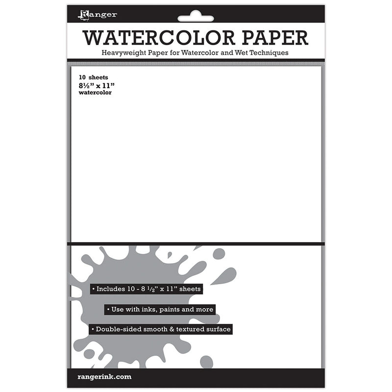 Ranger Watercolor Paper 8.5x11 10/pkg