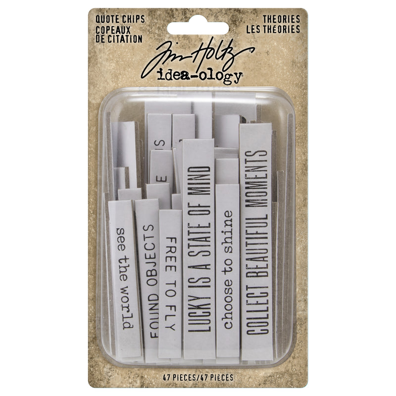 Tim Holtz Idea-ology Quote Chips Theories