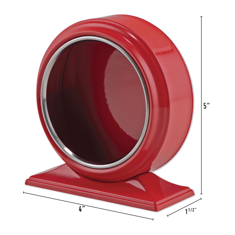 Tim Holtz Idea-ology Christmas 2022 Glossy Red Curio Clock
