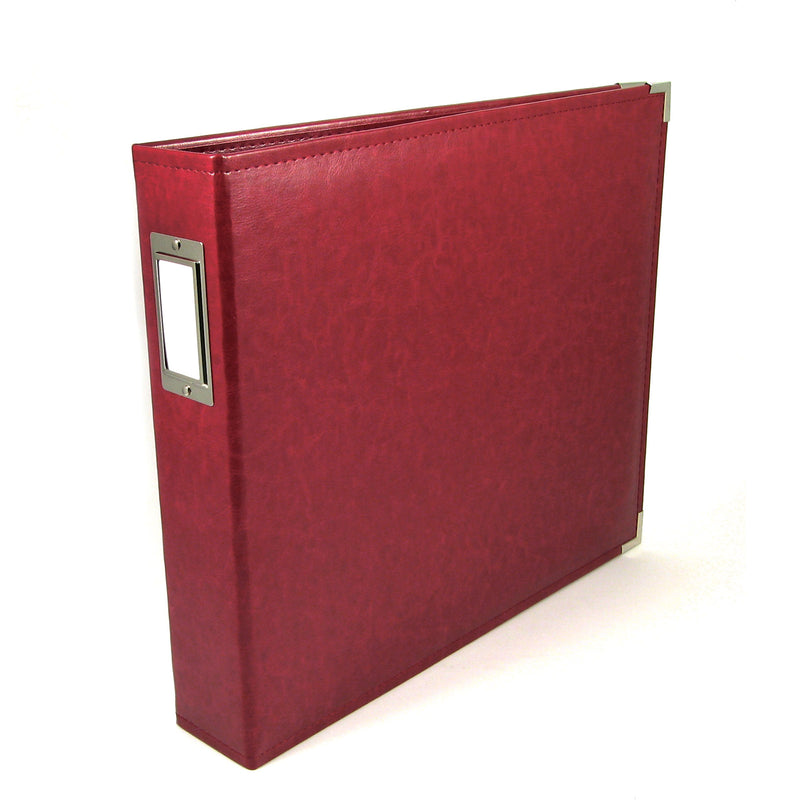 We R Memory Keepers 12x12 Leather 3-Ring Album Wine