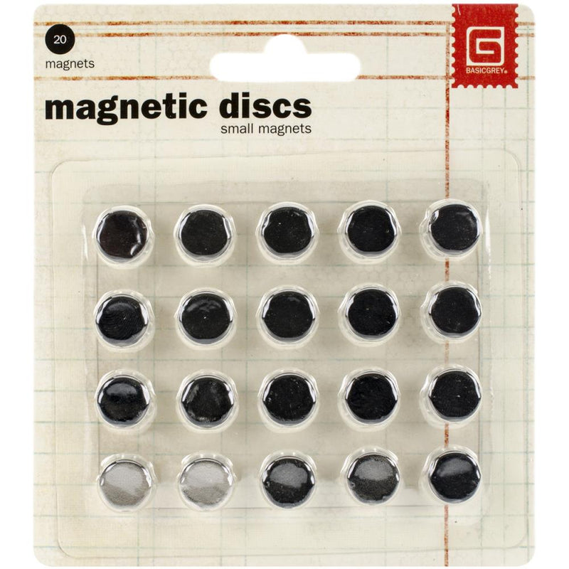 Basic Grey Magnetic Discs 20/pk