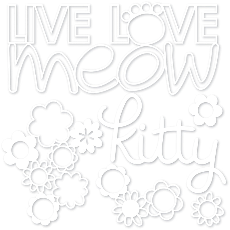 Chloe Live Love Meow Cut Outs