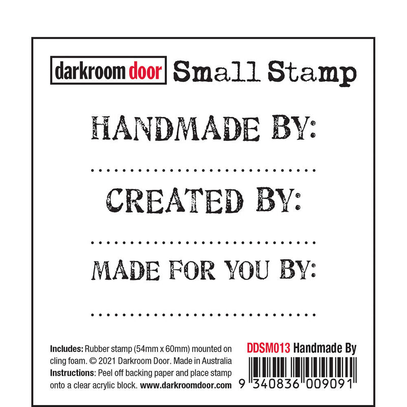 Darkroom Door Small Stamp Handmade By