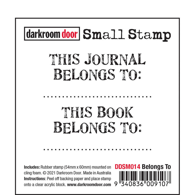 Darkroom Door Small Stamp Belongs To