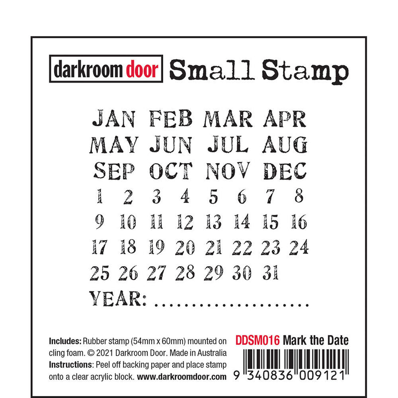 Darkroom Door Small Stamp Mark The Date