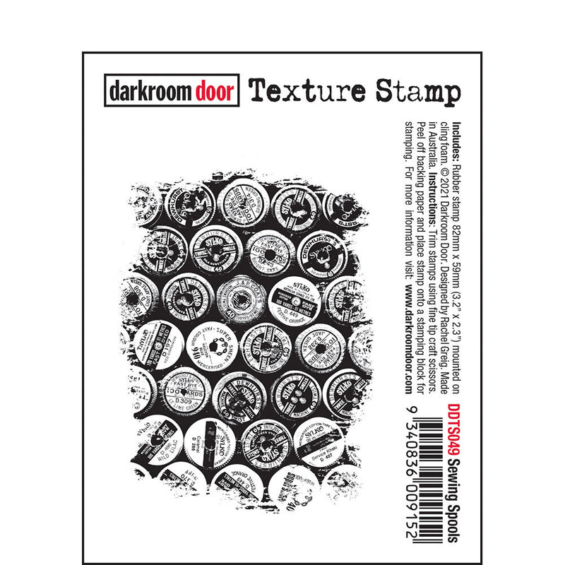 Darkroom Door Texture Stamp Sewing Spools