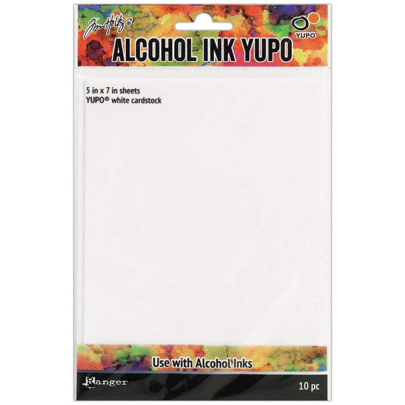 Tim Holtz Alcohol Ink White Yupo Paper 5x7 10pk