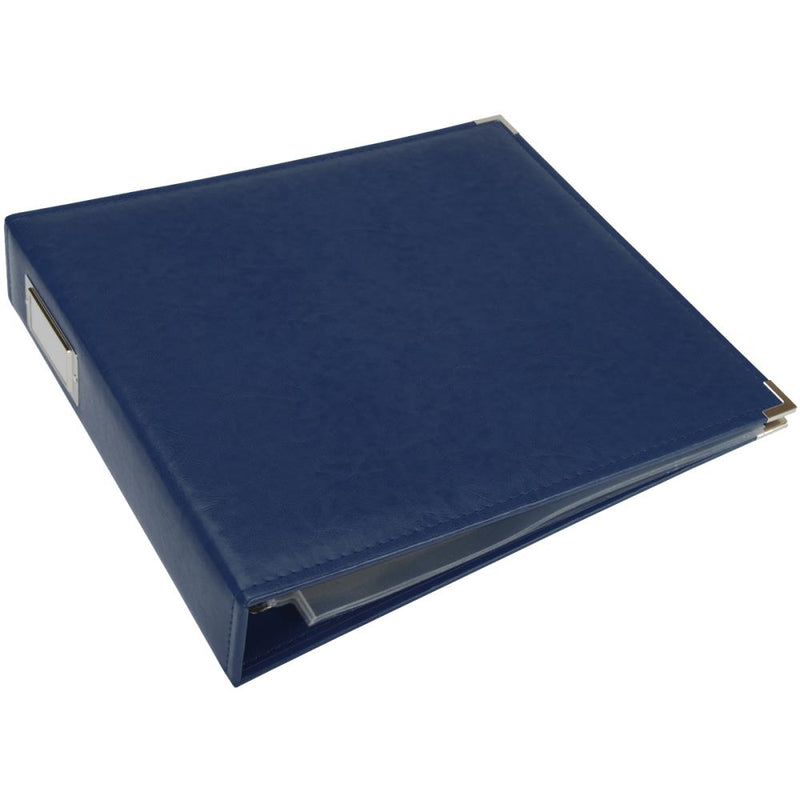 We R Memory Keepers 12x12 Leather 3-Ring Album - Cobalt